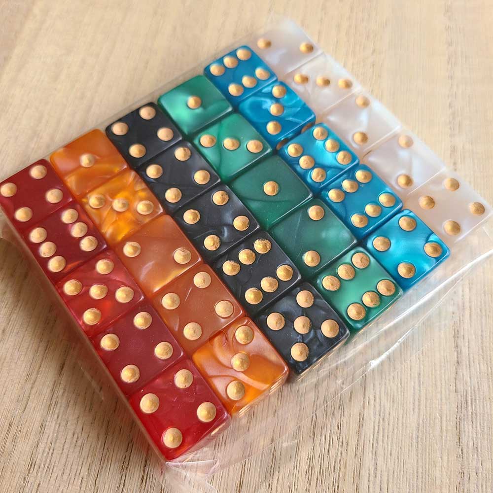 6 Player Dice Sets, Solid Color, JamSumo Alternate / Replacement - Image 4